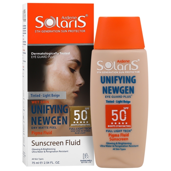 فلوئید ضدآفتاب یونی فایینگ نیوژن SPF50 (بژ روشن)