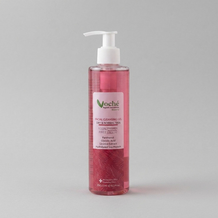 ژل شستشو صورت وچه مدل Panthenol مناسب پوست های معمولی حجم 250 میلی لیتر