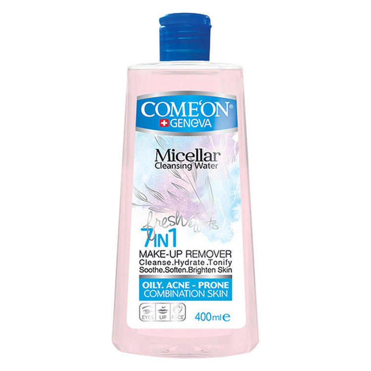 آب پاک کننده آرایش صورت کامان مدل OILY SKIN حجم 400 میلی لیتر